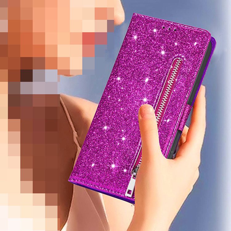 人気商品！GalaxyS10 パープル  紫　シンプルレザー手帳型ケース