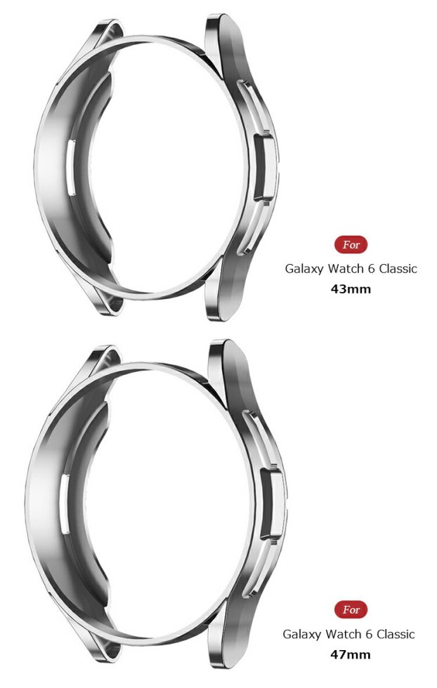 Galaxy Watch 6 Classic ケース カバー メッキ / クリア 保護ケース/カバー - IT問屋