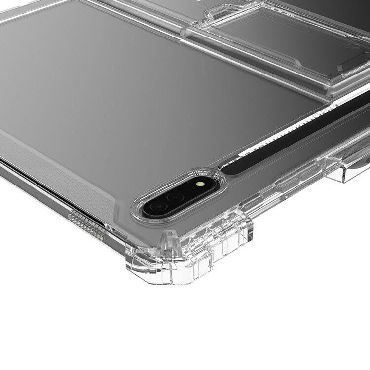 Samsung Galaxy Tab S9 Ultra クリアケース 14.6インチ 耐衝撃 カバー 透明 TPU ソフトカバー スタンド機能  ペン収納 角 保護 コーナーバンパー - IT問屋
