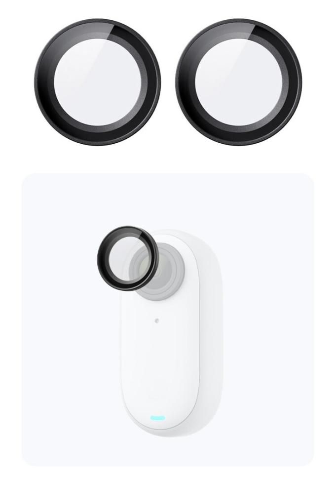 Insta360 GO 3 カメラレンズカバー 1セット合計2枚入 レンズ