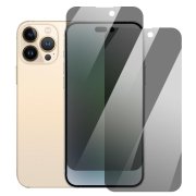 iPhone15 ガラスフィルム 1セット 合計2枚入 強化ガラス HD/覗き見防止 硬度9H Apple iPhone 15 Plus/15 Pro/15 Pro Max