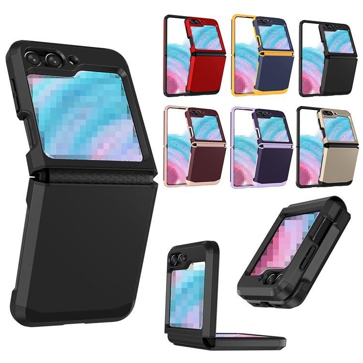 Samsung Galaxy Z Flip5 耐衝撃 ケース カバー 折りたたみ型 2重