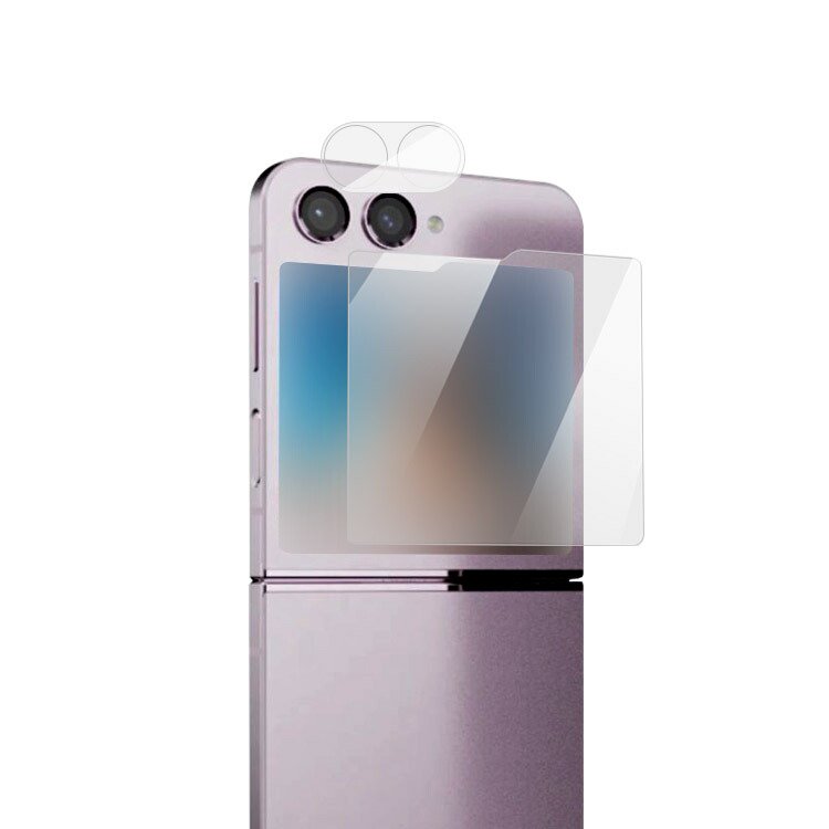 Samsung Galaxy Z Flip5 強化ガラス サブディスプレイ液晶保護フィルム +カメラレンズ 保護フィルム ギャラクシーZ フリップ5  IT問屋