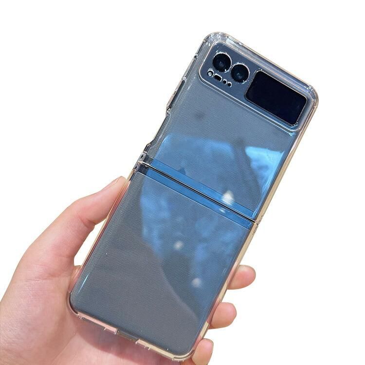 Moto Razr 40/Moto Razr 40s ケース 透明 TPU ソフトケース シンプル