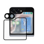 Samsung Galaxy Z Flip5 饹 ֥ǥץ쥤վݸե + ݸե 饯Z եå5 ݸ ե 2