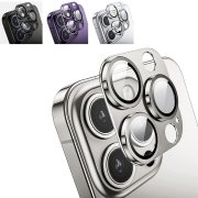 iPhone15 カメラカバー アルミ 15 Plus/15 Pro/15 Pro Max レンズ保護カバー 金属性 強化ガラス付き レンズカバー レンズ プロテクター ベゼル 