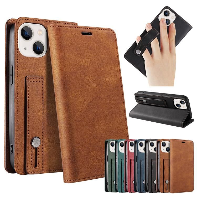 iPhone15 ケース 手帳型 カバー スタンド機能 カード収納 PUレザー