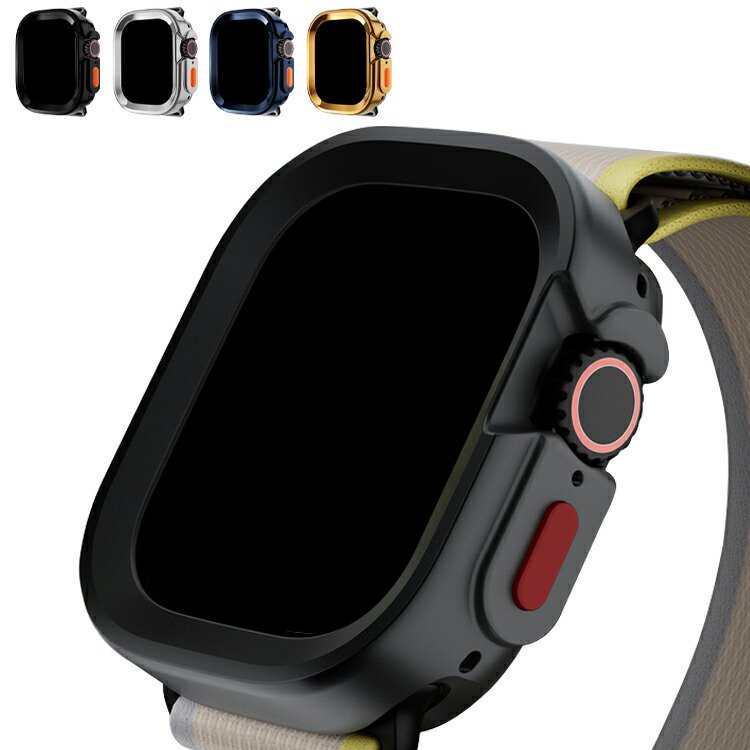 Apple Watch Ultra 2/1 ケース 耐衝撃 TPU ソフトケース バンパー 49mm かっこいい メッキ アップルウォッチ  ウルトラ2/1 カバー - IT問屋