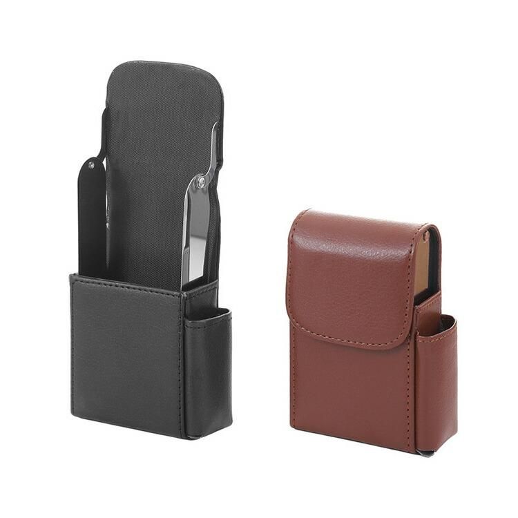 シガレットケース タバコ ケース ウエストバッグ PUレザー ライターも