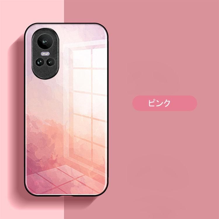 Reno10 Pro 5G ケース/カバー カバー 背面強化ガラス
