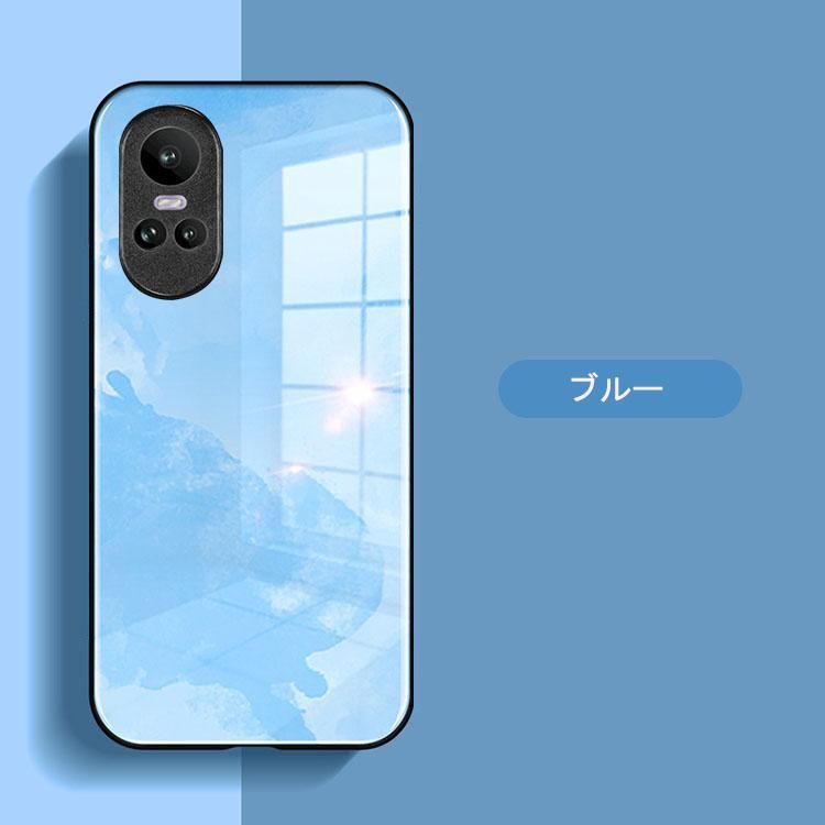 Reno10 Pro 5G ケース/カバー カバー 背面強化ガラス