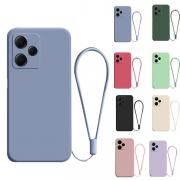 Redmi 12 5G ケース Redmi Note 12R カバー カメラ保護あり シリコン ソフトケース ストラップ付き シャオミ リドミーノート12R/リドミ 12 5G