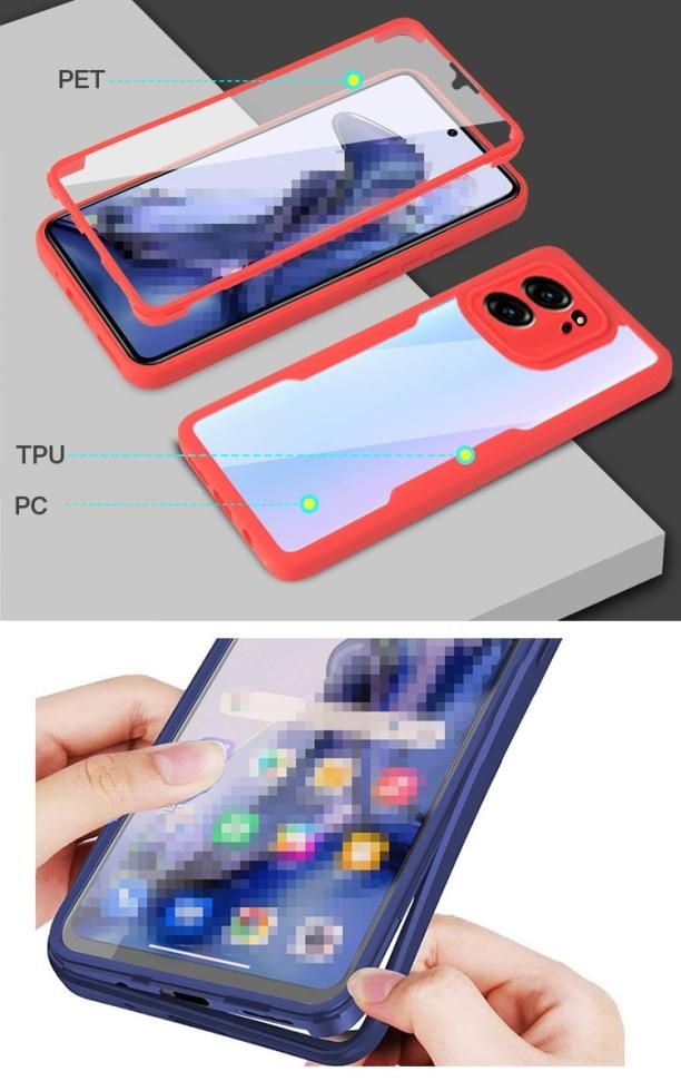 Xiaomi 13T ケース 13T Pro クリア 背面透明 両面 前後保護 フルカバー