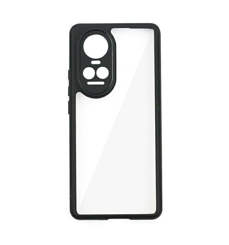 Reno10 Pro 5G 耐衝撃 ケース TPU+プラスチック 背面 透明 シンプル