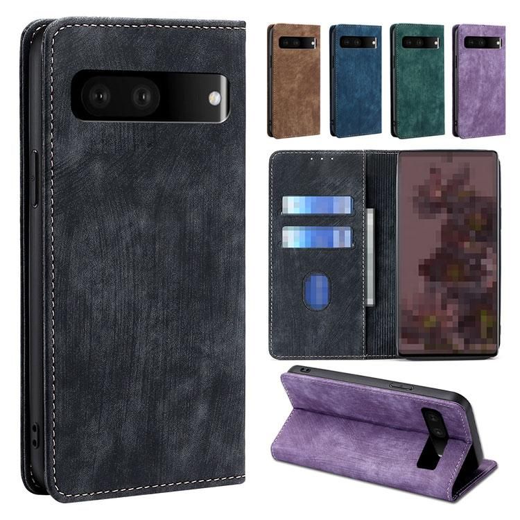 Pixel8a ケース 手帳型 カバー PUレザー スタンド機能 カード