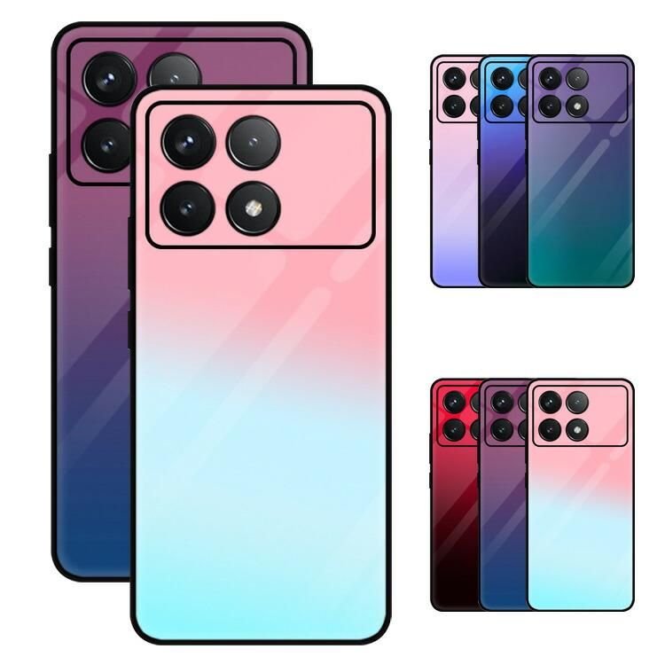 POCO X6 pro ケース / カバー TPU グラデーション 背面強化