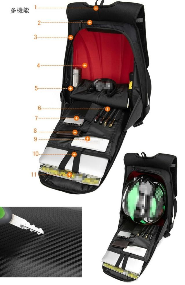 限定値下げ！スノボバッグorange ヘルメット収納バックパック ブラック/迷彩 ネクストワン オンラインストア / ROTAX マルチヘルメットバッグ