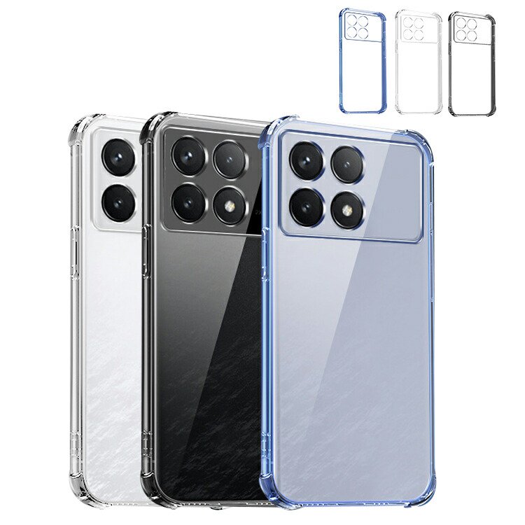 POCO X6 Pro ケース 耐衝撃カバー カメラ保護あり クリア 透明 TPU ソフトケース 角 保護 コーナーバンパー ストラップ穴 - IT問屋