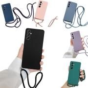 Galaxy S23 FE ケース  スマホショルダー カバー ショルダーストラップ 肩掛けベルト付き 長さ調節可能 シリコン ソフト ケース/カバ かわいい