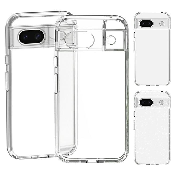 Pixel8a ケース 耐衝撃 クリアケース/カバー 透明 TPU スリム ケース