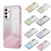 Galaxy A35 5G ケース 耐衝撃 カバー カメラ保護あり グラデーション TPU ソフトケース グリッター きらきら かわいい ストラップ穴