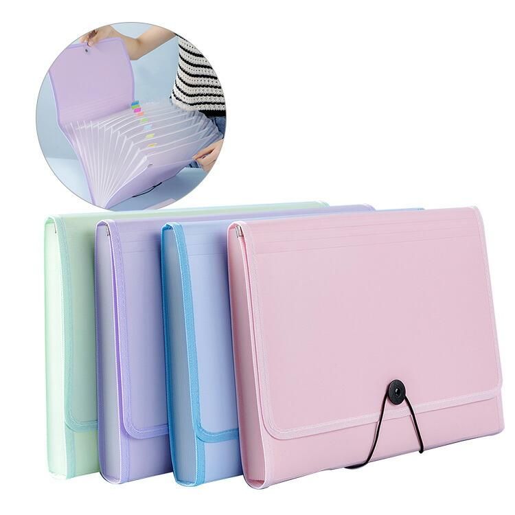 バインダー A4 ファイルケース 12ポケット アコーディオン式