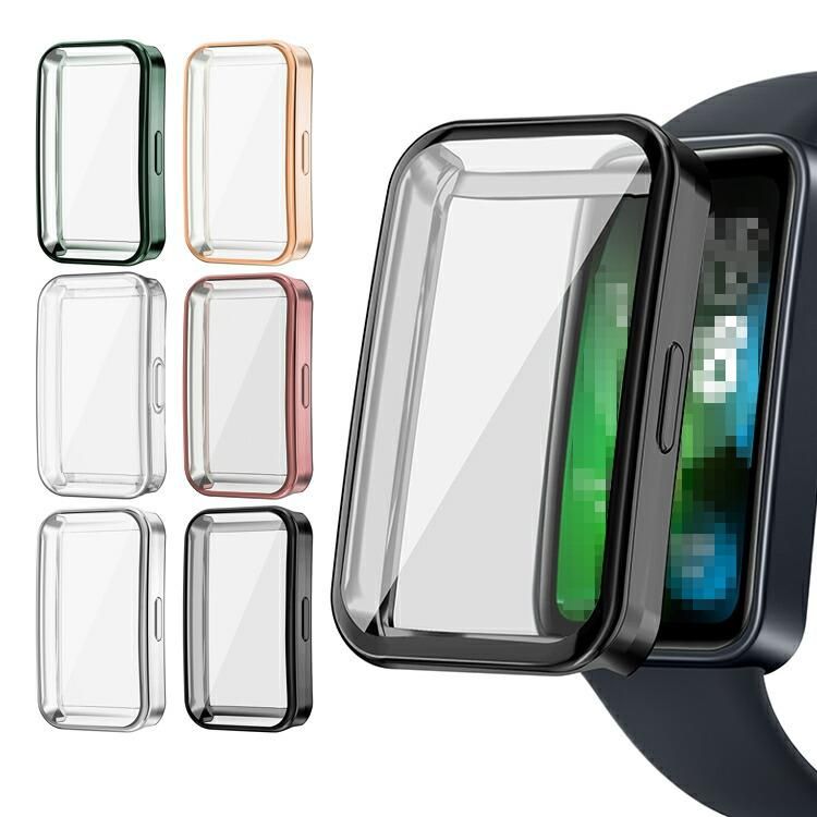 HUAWEI Band 9 ケース カバー TPU メッキ 液晶保護 耐衝撃
