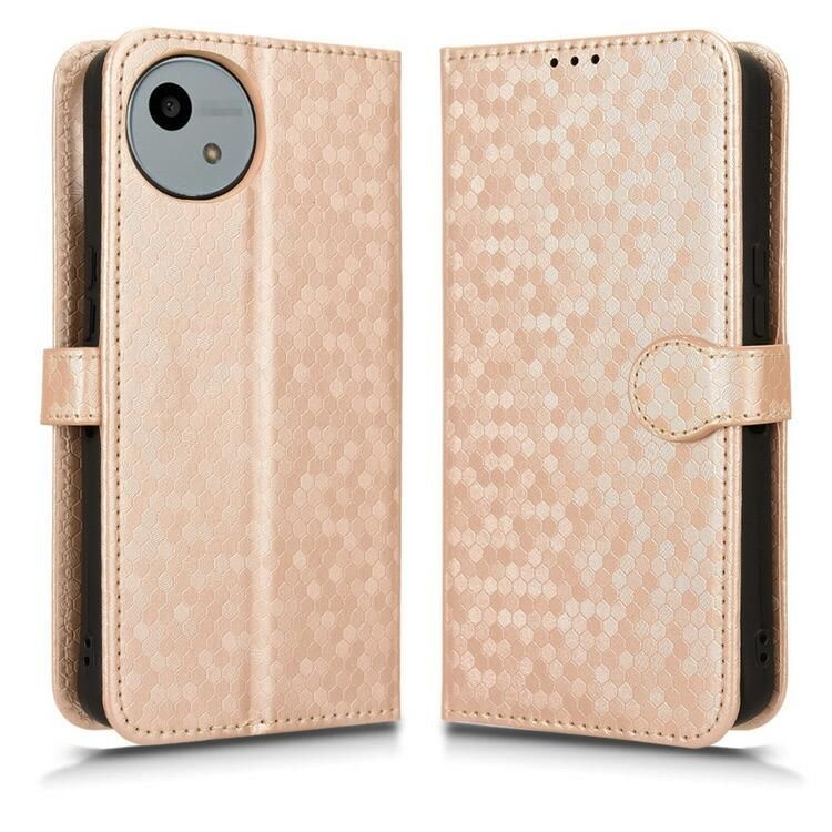 AQUOS wish4 ケース 手帳型 幾何学模様 手帳型PUレザーケース