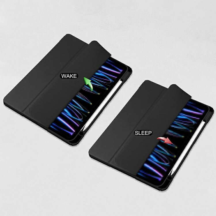 iPad Pro ケース iPad Air 2024モデル オートスリープ 機能付き