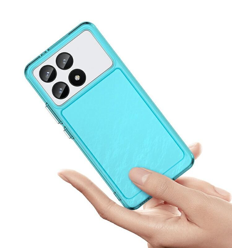POCO F6 Pro ケース クリア 耐衝撃 カバー クリア 背面透明