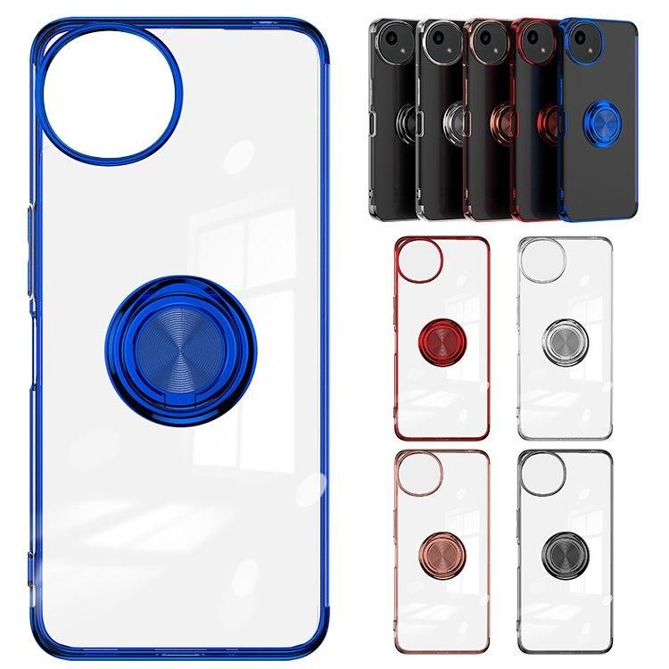 AQUOS wish4 クリアケース カバー クリア メッキ 透明 TPU 一