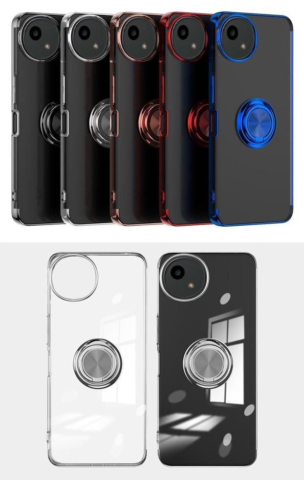 AQUOS wish4 クリアケース カバー クリア メッキ 透明 TPU 一
