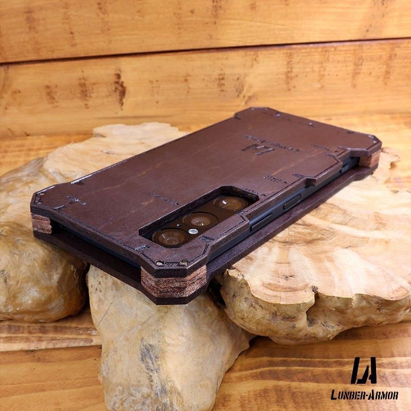 Xperia 1 VI ケース 木製 ウッドケース 耐衝撃 木のケース 本革 タイプ