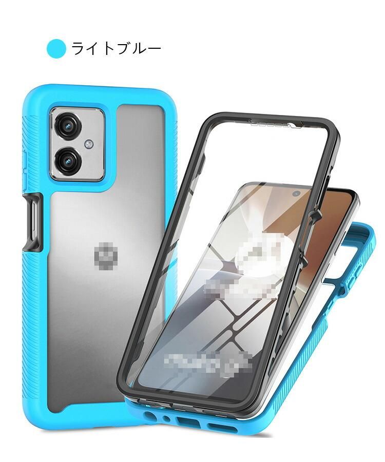Motorola g64y 5g 本体 シンプルブルー ＋ スマホカバー付き！ moto g g64 g64y 5G ケース スマホ カバー MOTOROLA A401MO 兼用