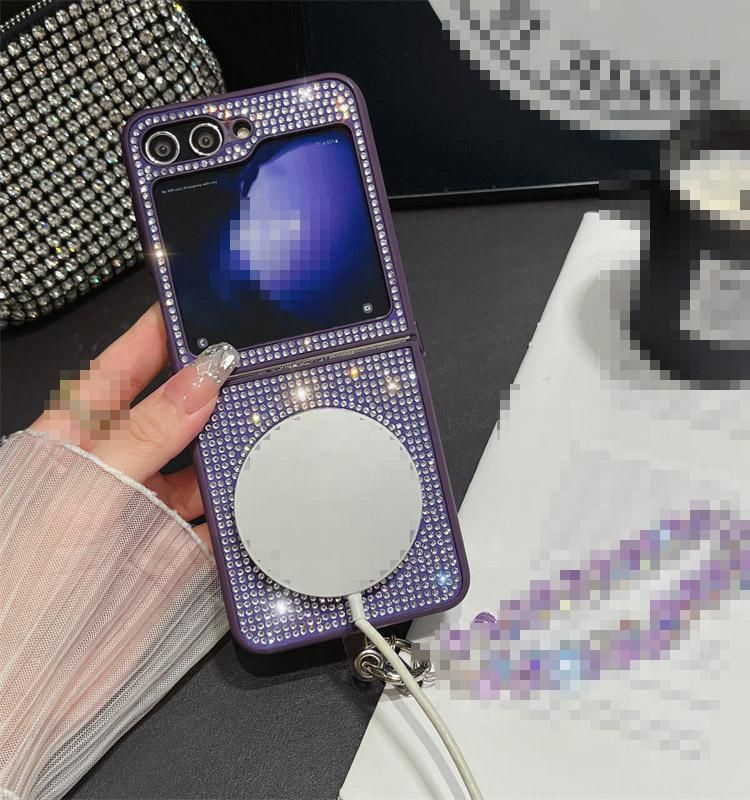 Galaxy Z Flip6 ケース 折りたたみ型 Qi充電 ワイヤレス充電 対応