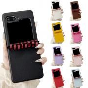 Galaxy Z Flip6  / С ޤꤿ߷ ˭٤ʥХ ץ PU쥶 Samsung 饯 Z եå6 ݸ  İ