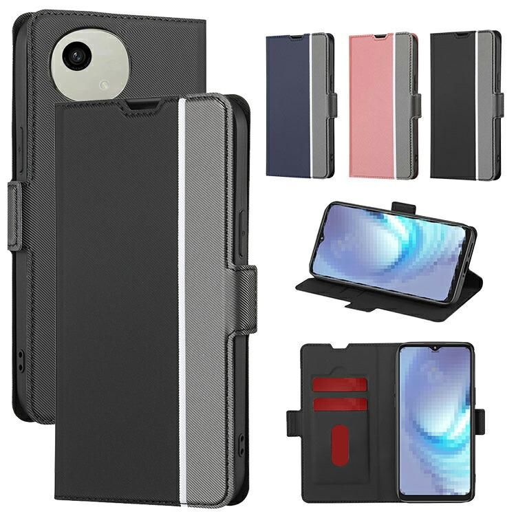 AQUOS wish4 ケース 手帳型 カバー PUレザー 手帳型PUレザー