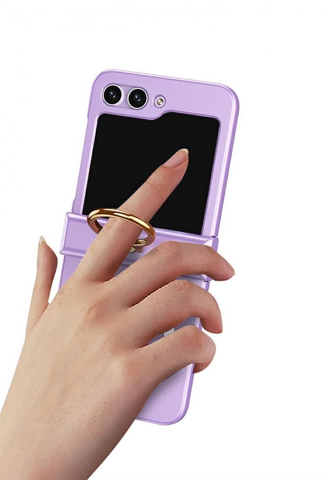 Galaxy Z Flip6 ケース/カバー 折りたたみ型 Qi充電 ワイヤレス