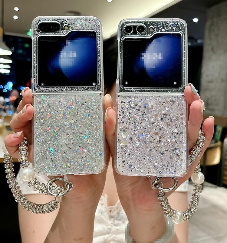 Galaxy Z Flip6 ケース / カバー 折りたたみ型 ストラップ付き