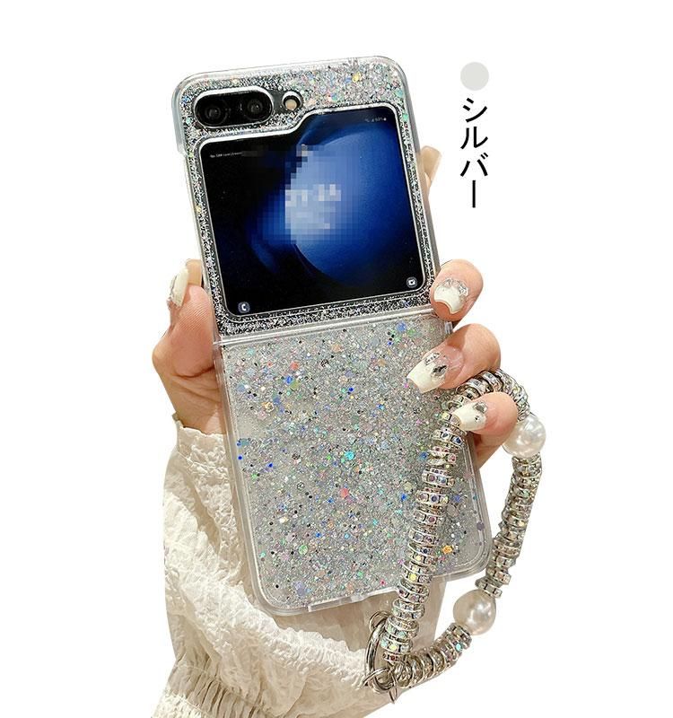 Galaxy Z Flip6 ケース / カバー 折りたたみ型 ストラップ付き ハンド