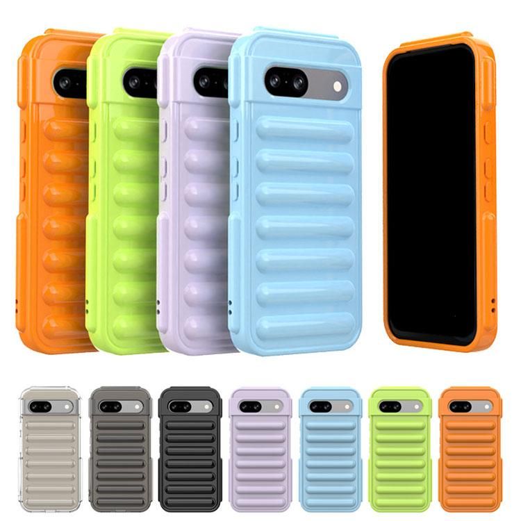 Pixel8a ケース カバー 耐衝撃 ストラップ穴 TPU ソフトケース