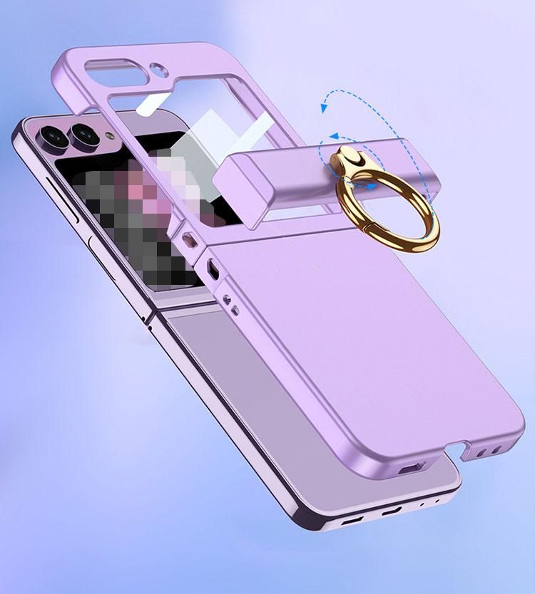 Galaxy Z Flip6 ケース カバー 折りたたみ型 持ち手 落下防止