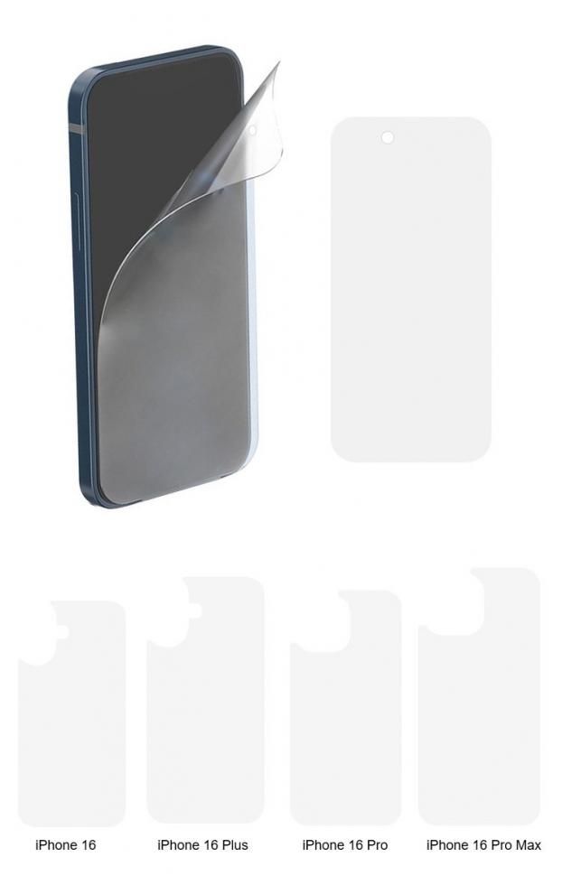 iPhone16 保護フィルム 液晶保護 2枚入りフィルム + 背面保護フィルム