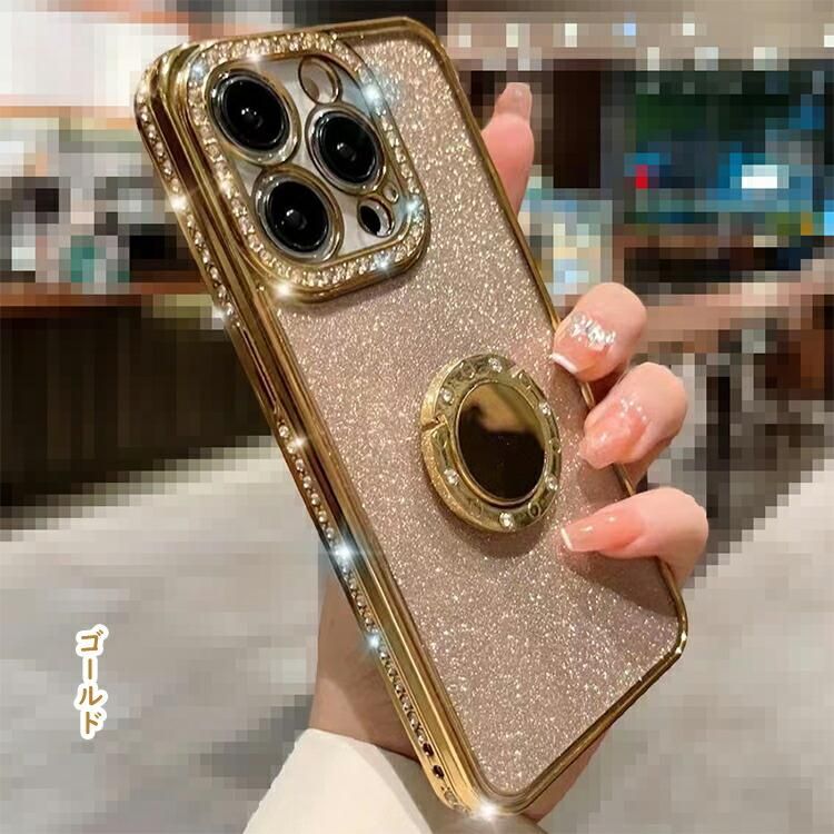 iPhone16 ケース ラインストーン カバー TPU ソフトケース 分離型