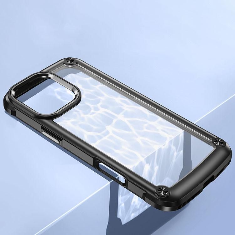 iPhone16 ケース カバー クリア TPU+プラスチック 透明ケース