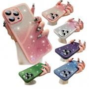 iPhone16 ケース 耐衝撃 カバー カメラ保護あり TPU グラデーション 可愛い お洒落  かわいい グリッター