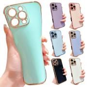 iPhone16 ケース カメラ保護あり カバー メッキ TPU ソフトケース 角 保護 コーナーバンパー かわいい エレガント おしゃれ レディース