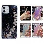 iPhone16 クリアケース カバー クリア 透明 TPU ソフトケース 持ち手 ベルト 落下防止ベルト スマホベルト 片手操作 取っ手 かわいい