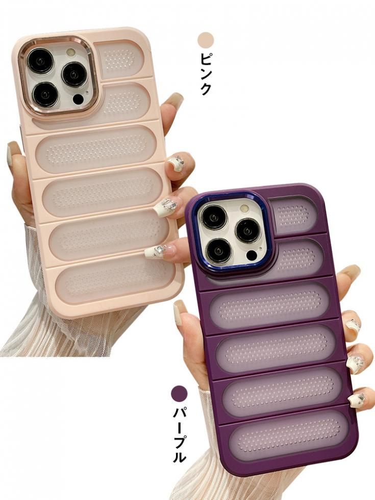 iPhone16 ケース TPU+プラスチック 保護ケース 通気口 通気性抜群 放熱