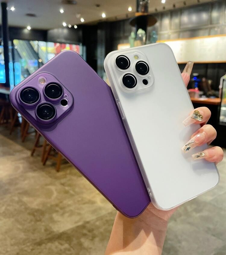 iPhone16 ケース カメラ保護あり マット仕様 PC素材 ハードケース 背面